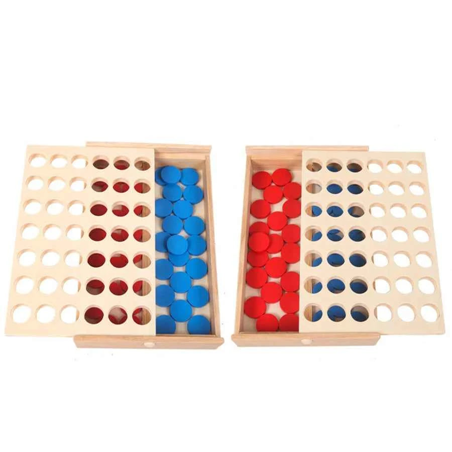 Puissance 4 en bois – Jeu éducatif de stratégie