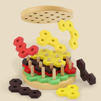 Puzzle Hamburger Montessori – Jeu d’empilage éducatif en bois