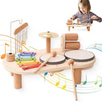Table d’activités musicale Montessori en bois – Éveil, motricité et plaisir garantis !
