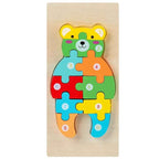 Puzzle 3D Animaux en bois Montessori – Logique, motricité et imagination !