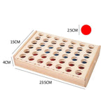 Puissance 4 en bois – Jeu éducatif de stratégie
