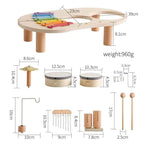 Table d’activités musicale Montessori en bois – Éveil, motricité et plaisir garantis !