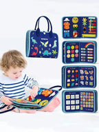 Busy Board Montessori 7 - en - 1 – Jeu Éducatif et Ludique pour Tout - Petits - Maison L&D