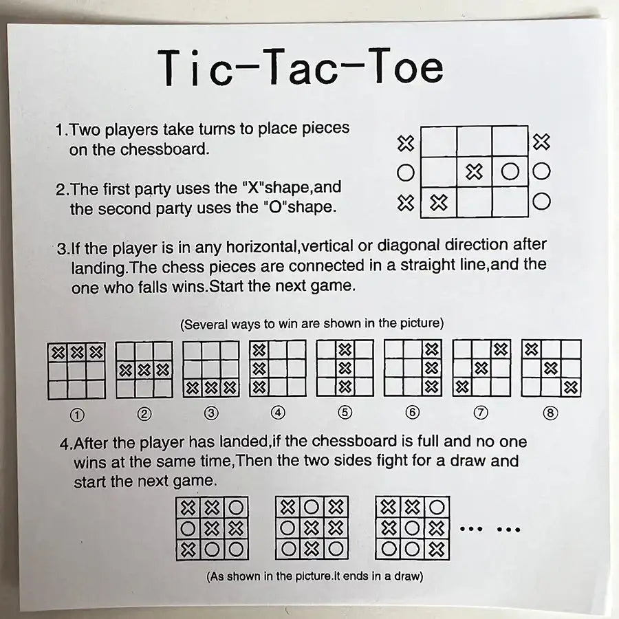 Jeux du Morpion Montessori – Jouet Éducatif et Ludique pour Enfants