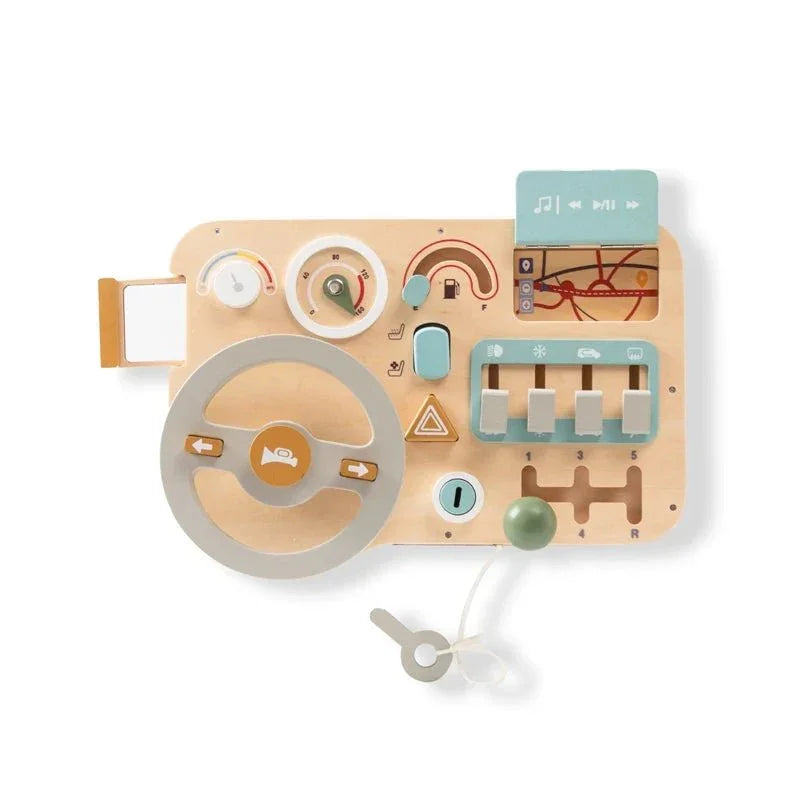 Tableau d’Activité Montessori "Car Busy Board" – Jeu éducatif en bois pour enfants - Maison L&D