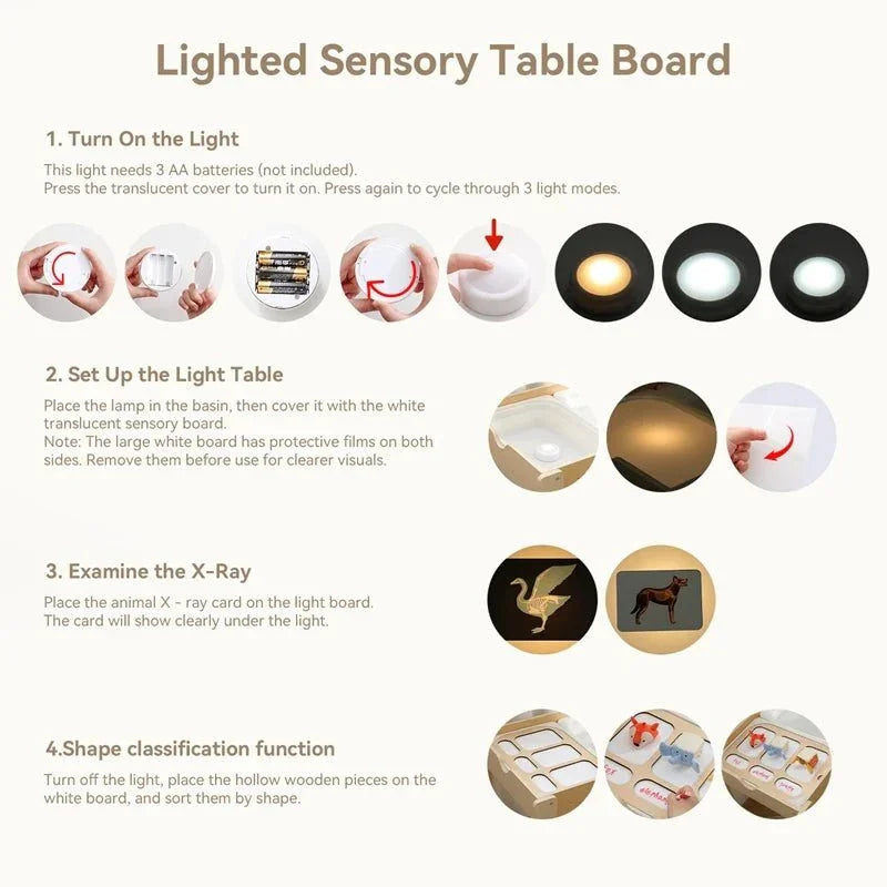 Tableau Sensoriel Montessori en Bois - Maison L&D
