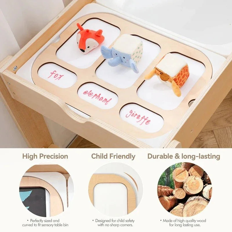 Tableau Sensoriel Montessori en Bois - Maison L&D