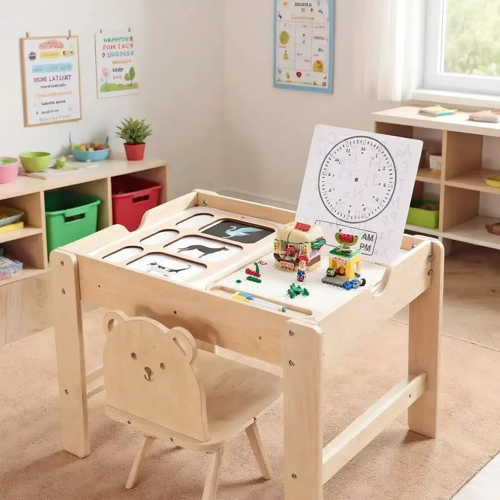 Tableau Sensoriel Montessori en Bois - Maison L&D