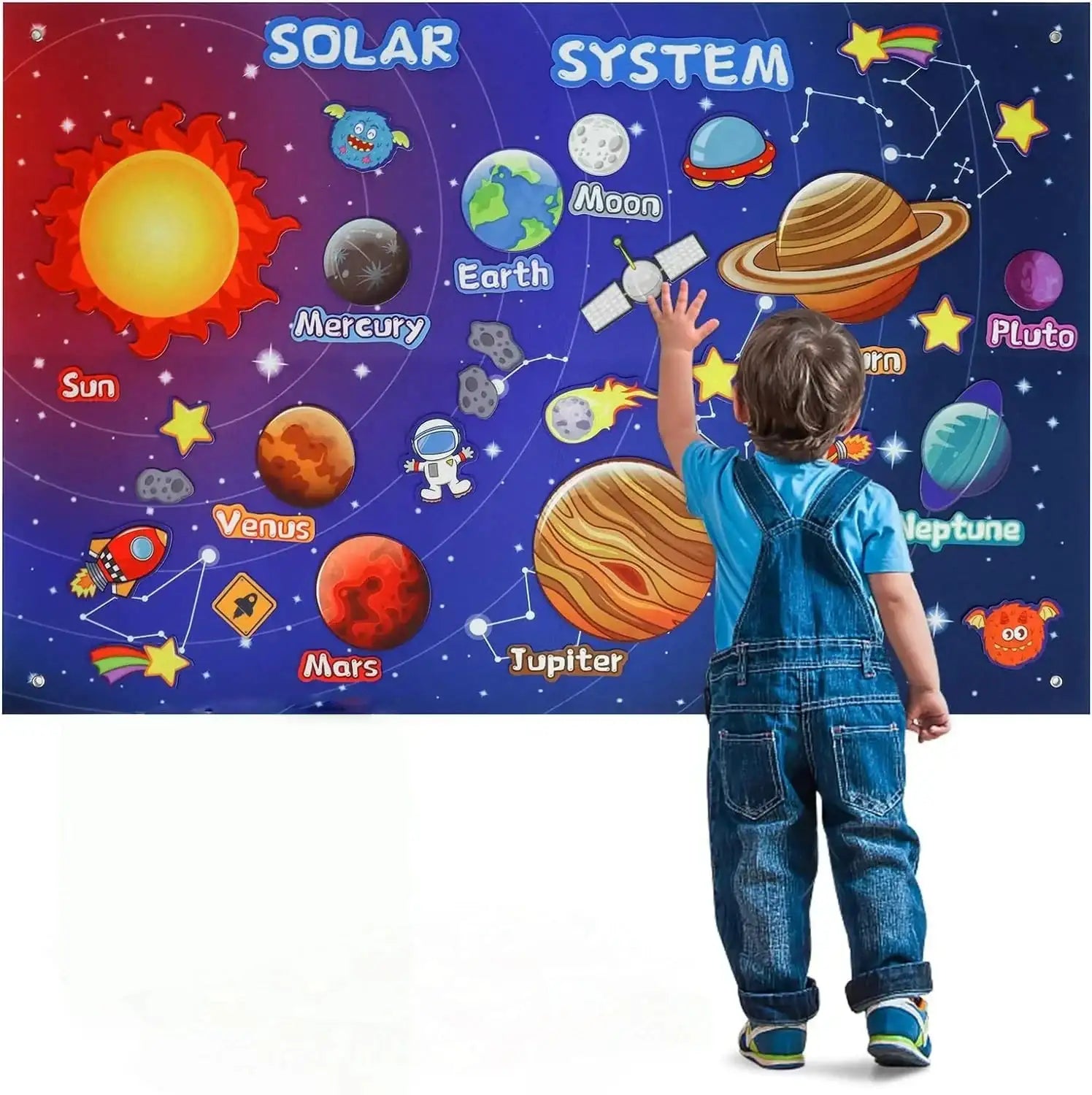 Tableaux Éducatifs en Feutrine  – Jeux Montessori